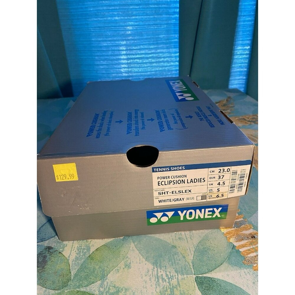 Yonex Power Cushion Eclipsion Tennis Shoes Size 6.5 W 5 M White Used With Box View 3